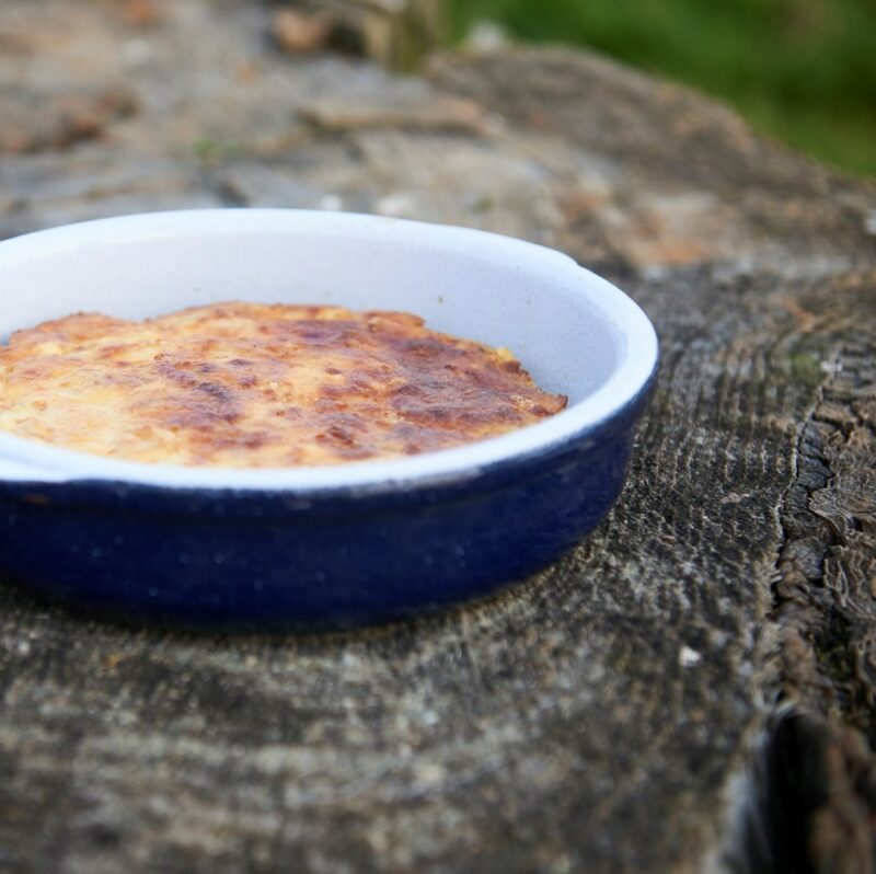 Frittata lard salé porc noir de Bigorre Herbae